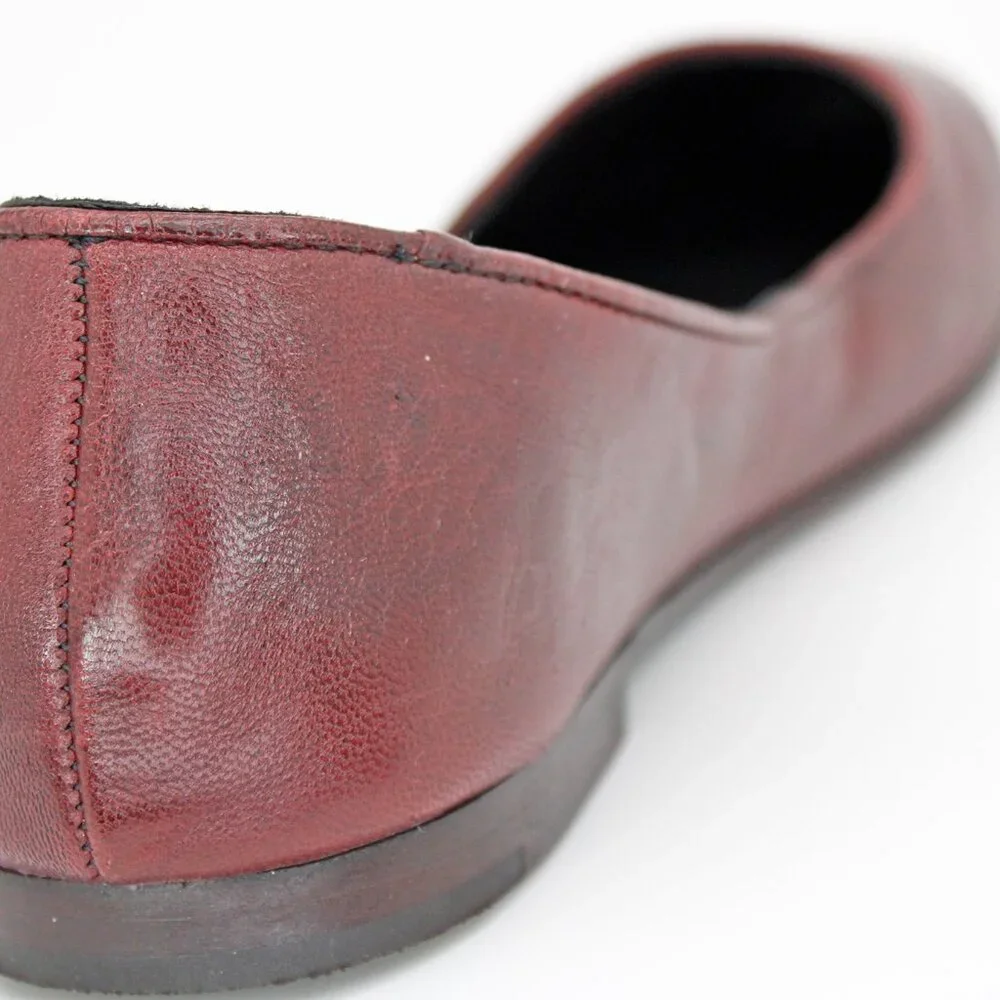 Thursday Everyday Women's ‘Feliz’ Burgundy Leather Ballet Flat: Size 11.5 - Picture 5 of 8